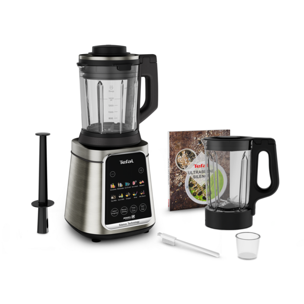 Tefal Ultrablend Silence Heating High Speed Blender BL98SC - 2000W, Hot & Cold, Silent Tech, Removable blades,GlassJar