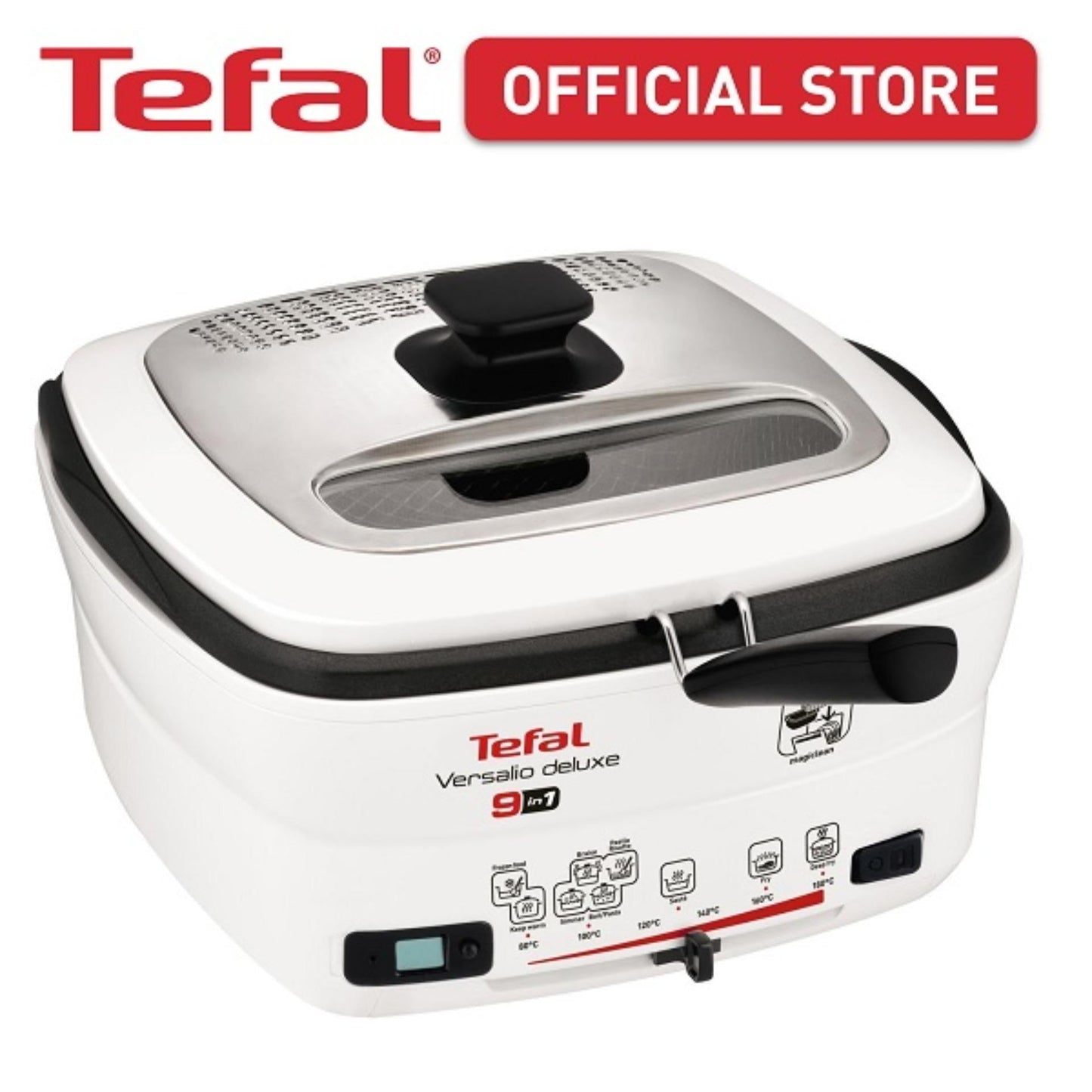 Tefal Versalio Deluxe 9-in-1 Multi-Cooker 1kg Food Capacity FR4950