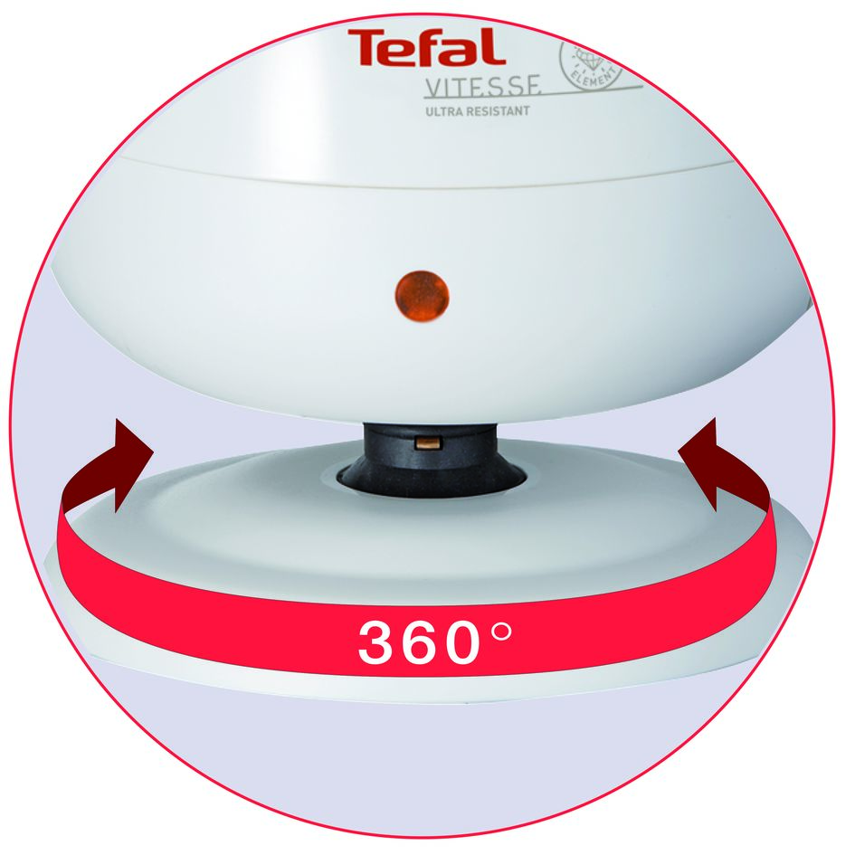 Tefal Vitesse Diamond Kettle 1.7L BF2731 water level gauge, auto off, 360 degrees rotational base, removable anti-scale filter