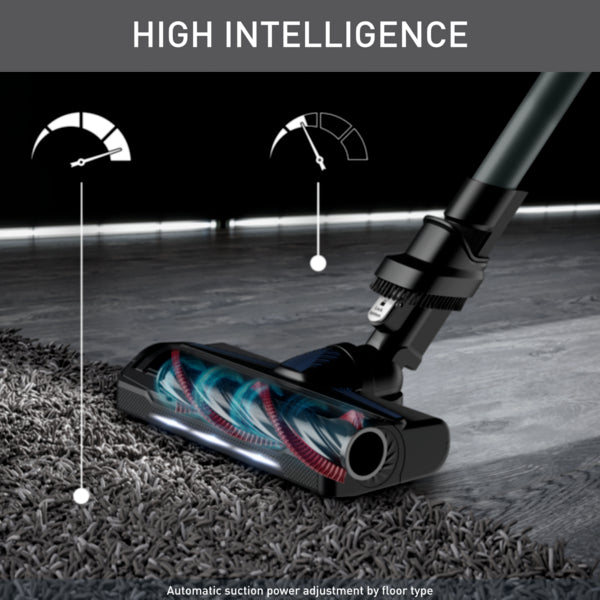 Tefal X-Force 9.60 Aqua Handstick Vacuum TY20C7 - Wet & Dry, 2-in-1 Vacuum & Mop, Lightweight, 100AW DigitalForce Motor, LEDvision, FLEX technology, Smart Control Display,0.45L, 99.9% filtration, 6 included accessories