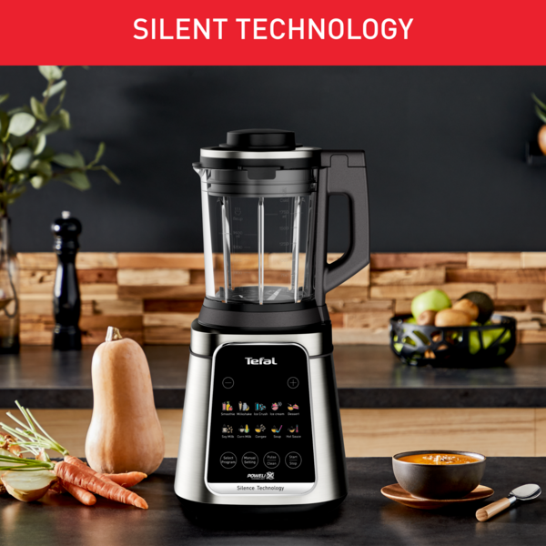 Tefal Ultrablend Silence Heating High Speed Blender BL98SC - 2000W, Hot & Cold, Silent Tech, Removable blades,GlassJar