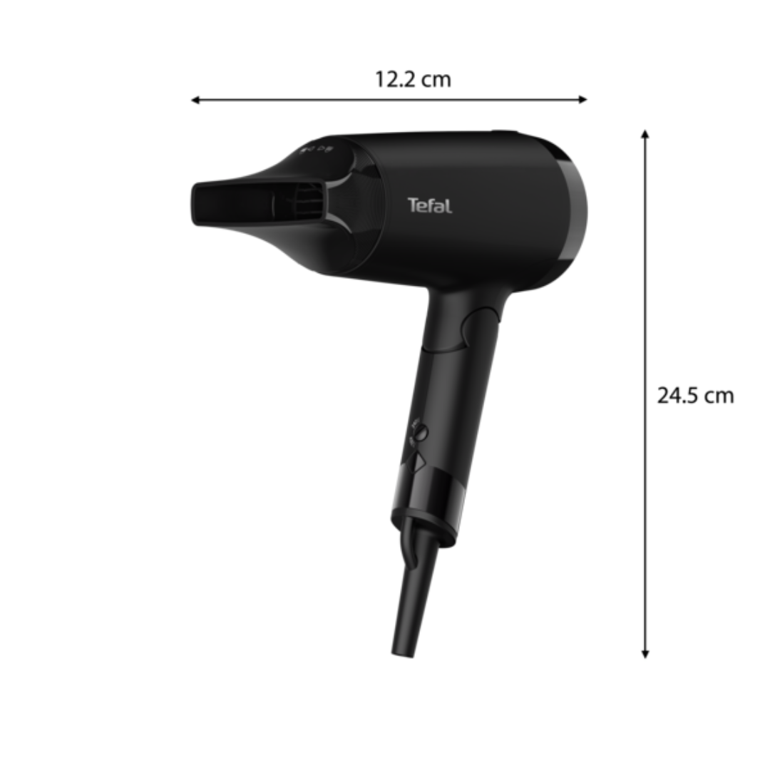 Tefal Express Style Hair Dryer Dual Voltage HV1841 ƒ?? 110V, 220V, 1900W, Ultra Light, Moving Air Nozzle, 2 Speeds