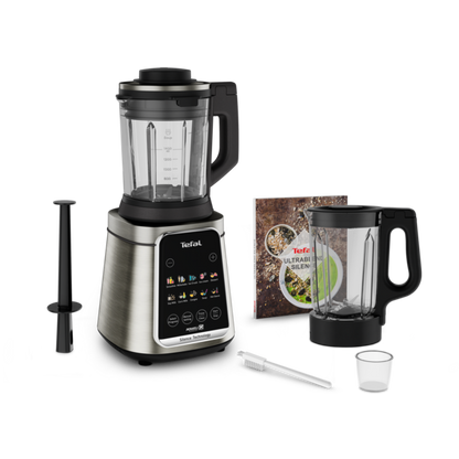 Tefal Ultrablend Silence Heating High Speed Blender BL98SC - 2000W, Hot & Cold, Silent Tech, Removable blades,GlassJar