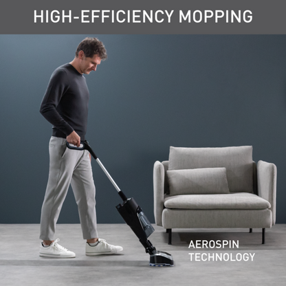 Tefal X-Combo Cordless 2-in-1 Handstick Vacuum & Spin Mop Cleaner GF3039  Smart Aerospin Technology, Ultra-Lightweight, High Suction, Easy Maintenance, 60-Minute Battery