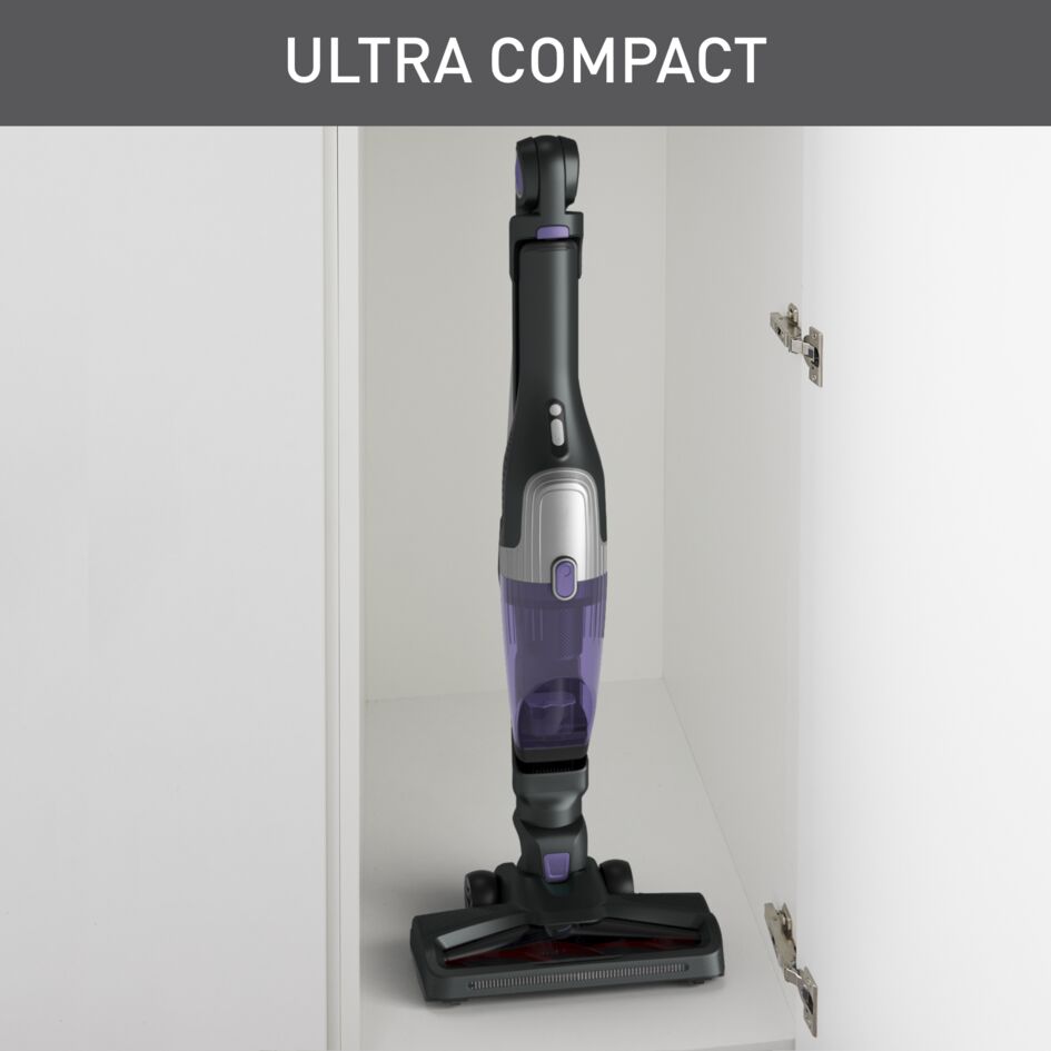 Tefal Xtrem Compact 2-in-1 Handstick Vacuum Cleaner TY1238 Lightweight, Ultra-Compact, Self-Standing, All Floor Types, 40-MinuteBattery