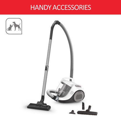 Tefal Swift Power Cyclonic Bagless Vacuum Cleaner TW2947  3 Accessories, Advanced Cyclonic Technology, Compact, Extreme Hygiene, 750W, 5M Cord