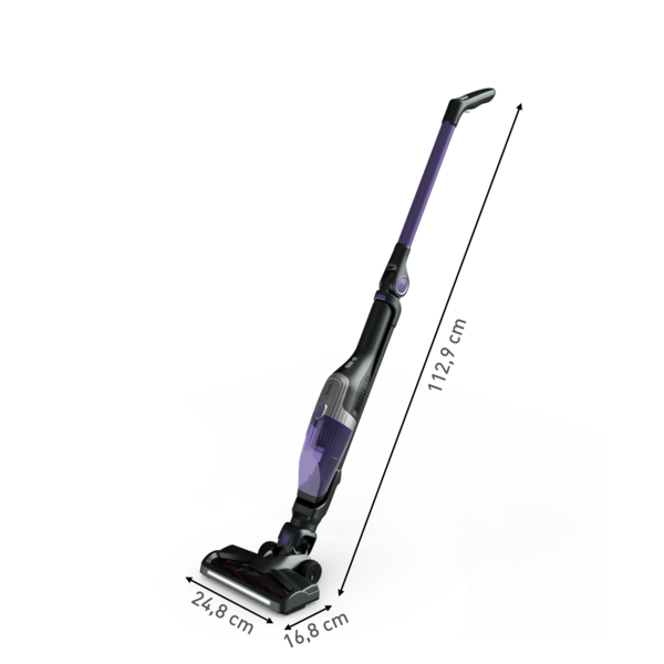 Tefal Xtrem Compact 2-in-1 Handstick Vacuum Cleaner TY1238 Lightweight, Ultra-Compact, Self-Standing, All Floor Types, 40-MinuteBattery