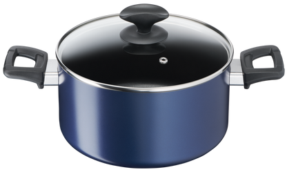 Tefal Clear Cook 5pc Set ( Frypan 20cm + Wok Pan 28cm + Stewpot 22cm + lid + Spatula ) B266S5