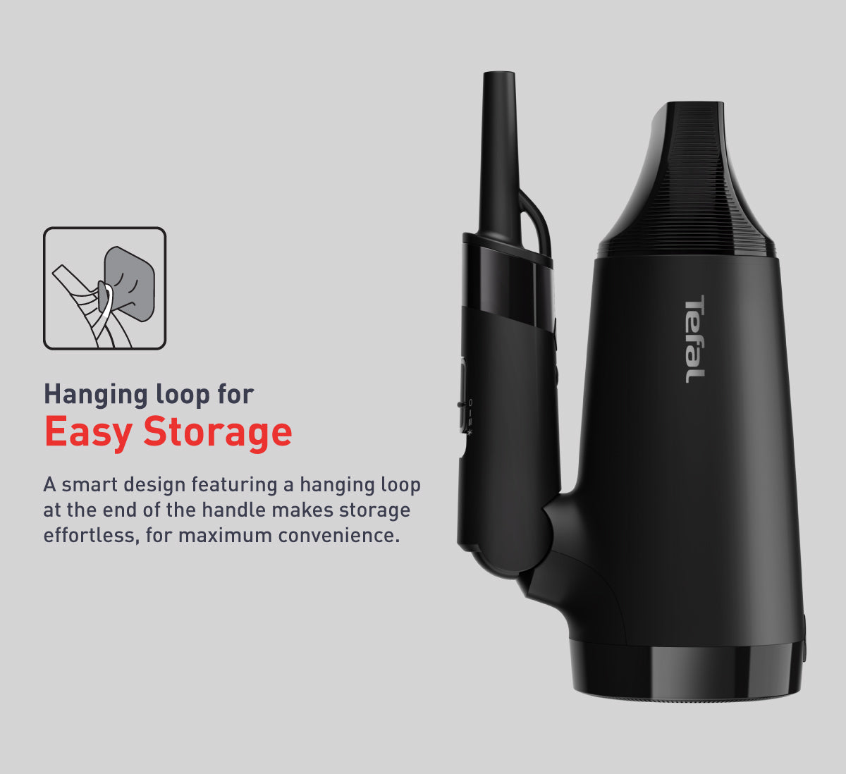 Tefal Express Style Hair Dryer Dual Voltage HV1841 ƒ?? 110V, 220V, 1900W, Ultra Light, Moving Air Nozzle, 2 Speeds