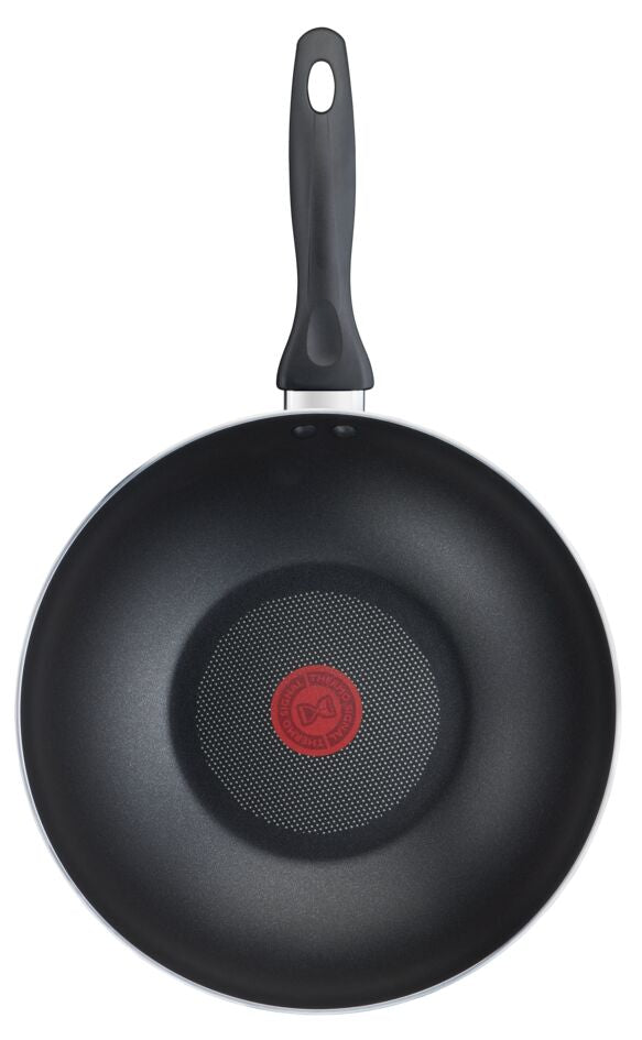 Tefal Clear Cook 5pc Set ( Frypan 20cm + Wok Pan 28cm + Stewpot 22cm + lid + Spatula ) B266S5