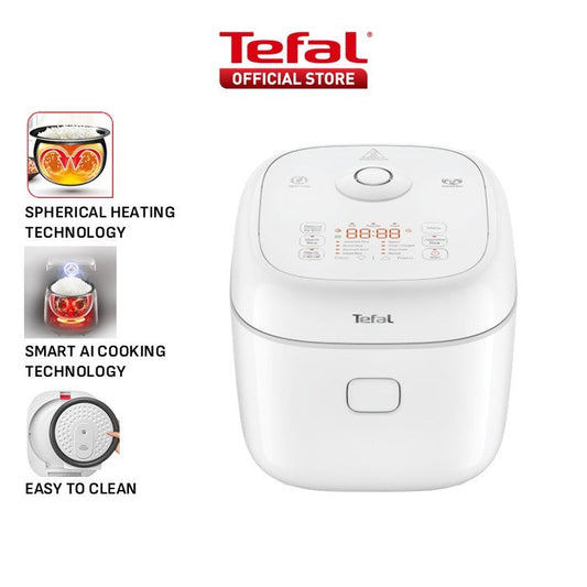 Tefal Delirice Fuzzy Logic 1.8L Rice Cooker RK7711 ƒ?? 10 cups, 11 programs, 2mm spherical pot with ceramic coating
