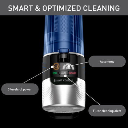 Tefal X-Force 9.60 Aqua Handstick Vacuum TY20C7 - Wet & Dry, 2-in-1 Vacuum & Mop, Lightweight, 100AW DigitalForce Motor, LEDvision, FLEX technology, Smart Control Display,0.45L, 99.9% filtration, 6 included accessories